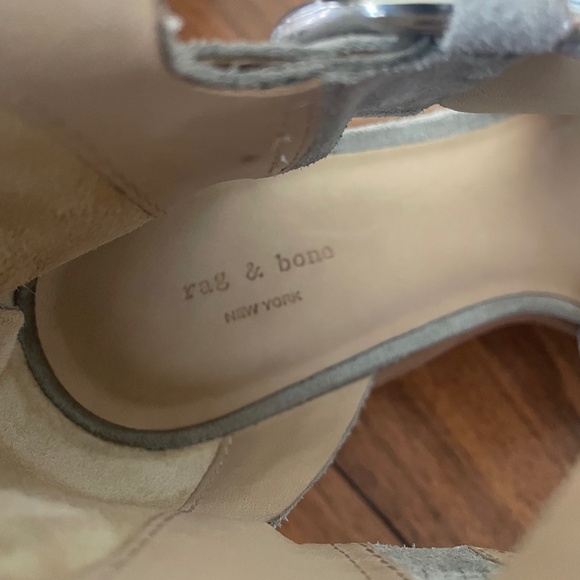 Rag & Bone Mari Strappy Sandal in Grey Suede Sz 7.5 - Picture 12 of 13